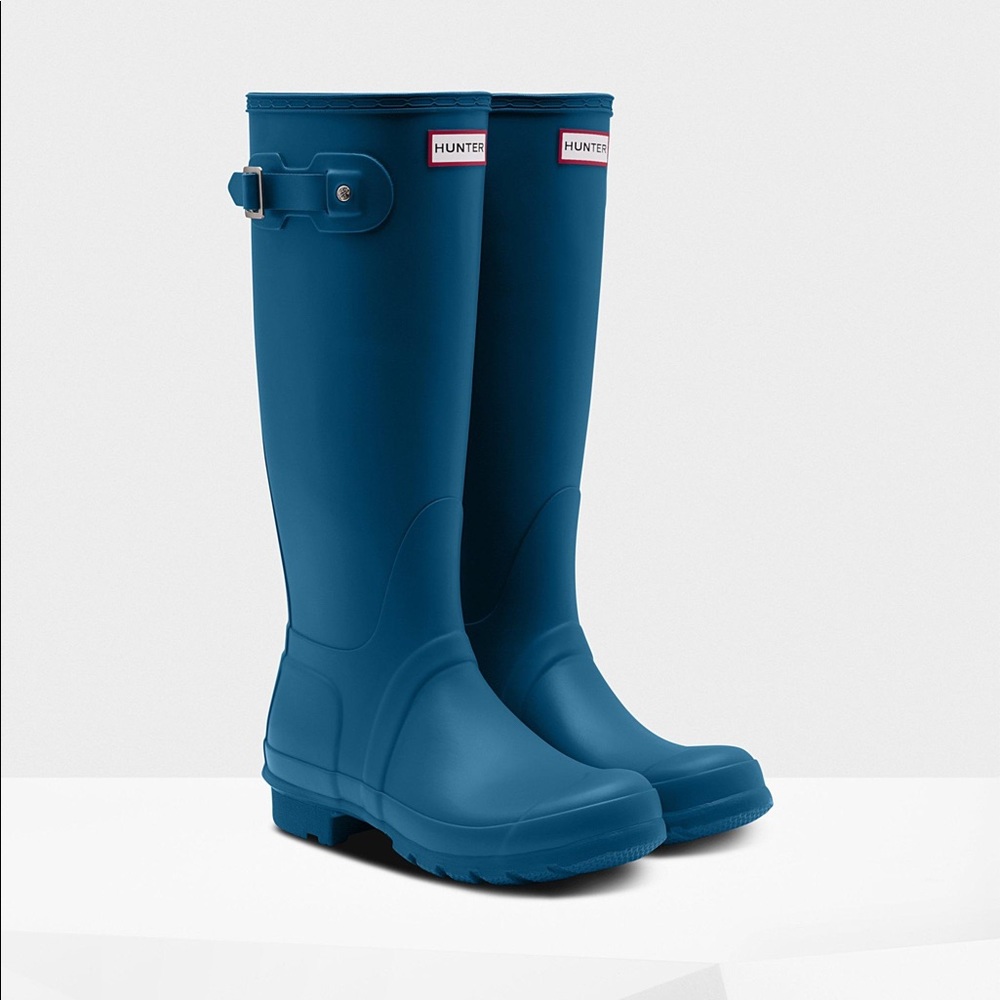 Blue Hunter Rain Boots